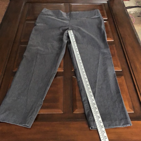 Woman’s Terra & Sky size 14W gray slacks with front pockets and tummy control - Picture 4 of 12